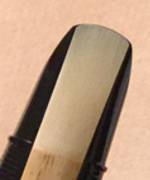 image: clarinet reed in basic position